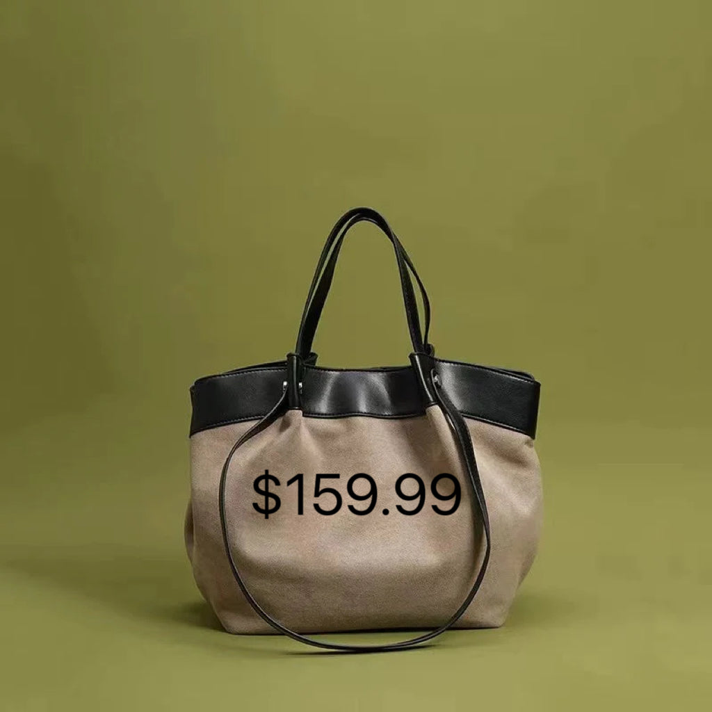 Designer Genuine Leather Shoulder Bag - Classic Plaid Flap Tote for Women - Chain Strap Square Purse with