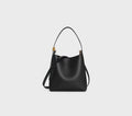 Large Capacity Soft Empire Shoulder Bag Luxury Designer Natural Grain Leather Crossbody Bag Fabric Lining Handbag