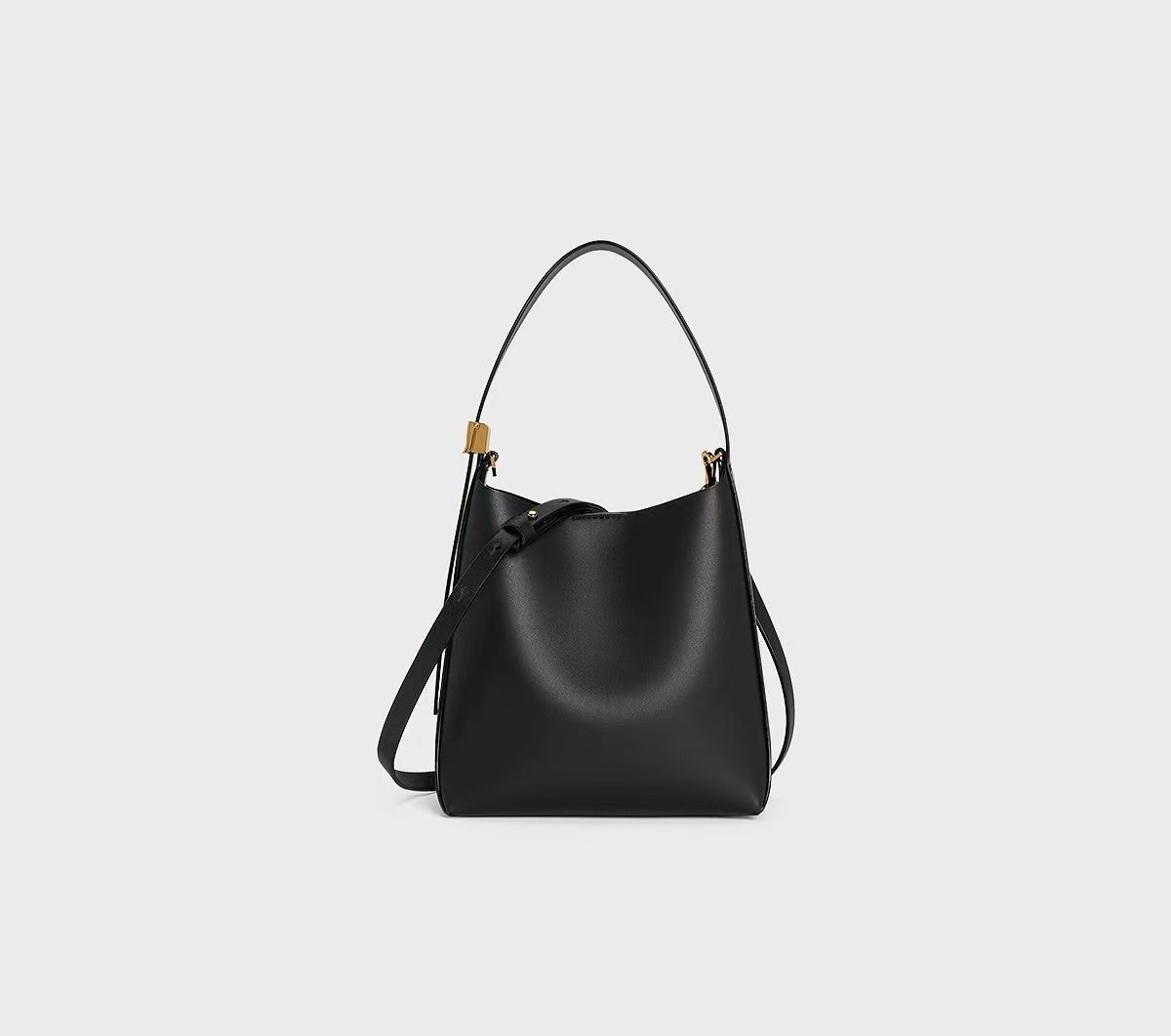 Large Capacity Soft Empire Shoulder Bag Luxury Designer Natural Grain Leather Crossbody Bag Fabric Lining Handbag